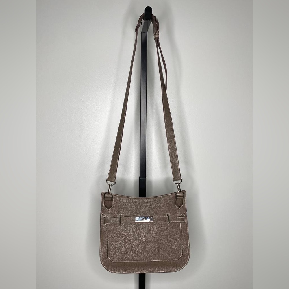 Hermès Jypsière 34 – Étoupe Clemence, Palladium Hardware – Crossbody Messenger - Picture 2 of 9